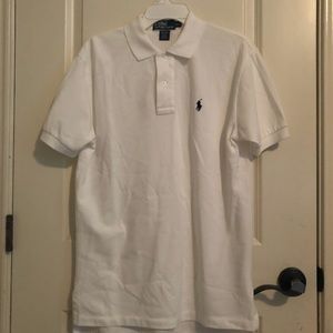 White polo tee